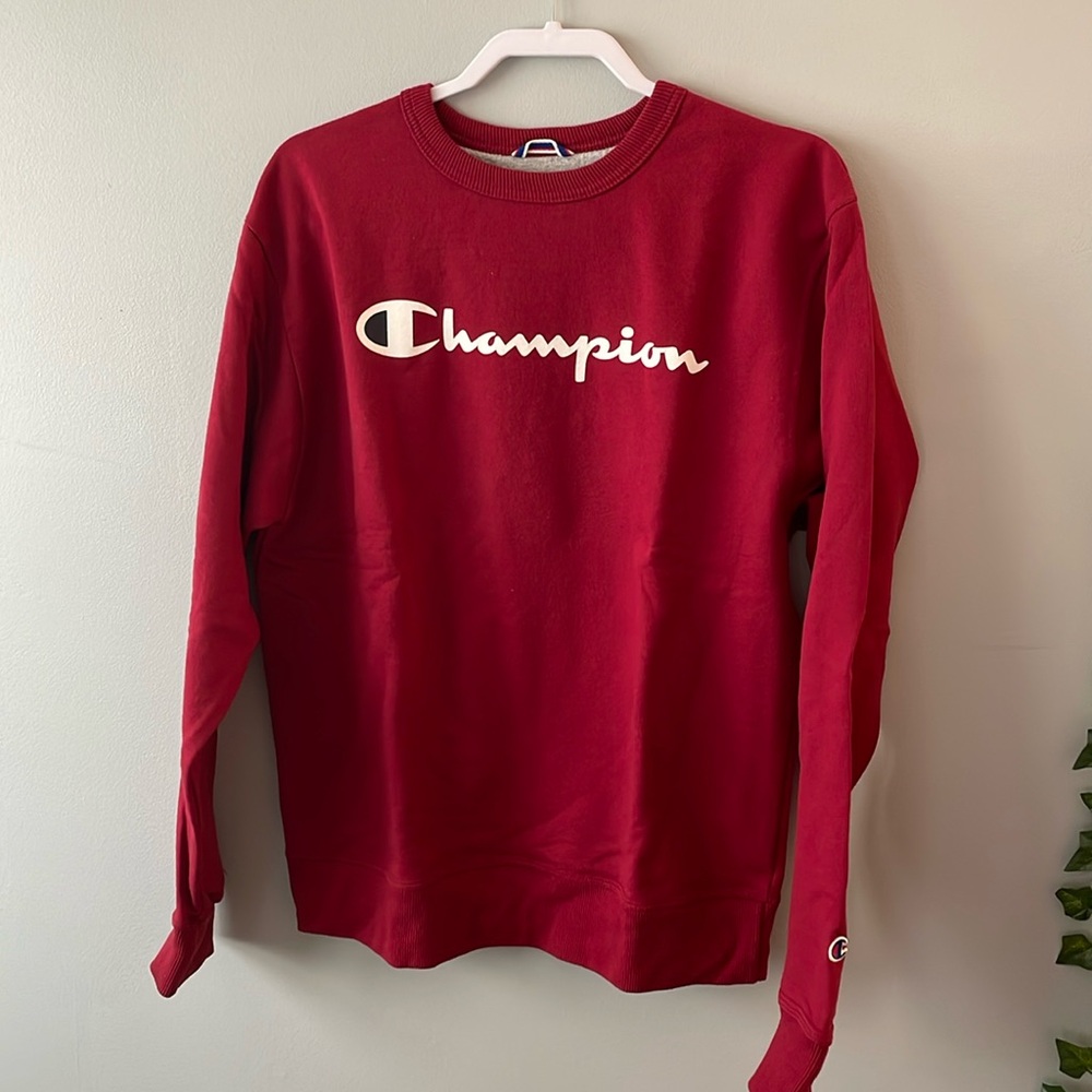 Large Red Champion Sweatshirt
